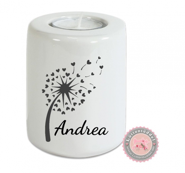 Erinnerungslicht Gedenklicht Pusteblume Teelichthalter Teelicht Kerze Kerzenlicht Grablicht Kerze Allerheiligen Sternenkind Lüttentüddel®